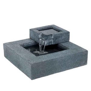 WATER FEATURE SQUARE LAYER FOUNTAIN GREY